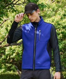 LANVIN SPORT(ランバン スポール)/中わた入りアウターベスト【HEAT NAVI裏地】/ブルー×ブラック