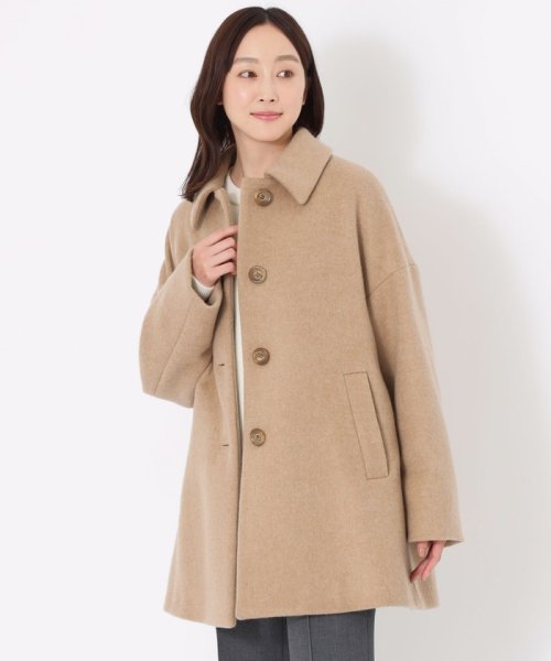 SANYO COAT(サンヨーコート)/エアージーロンラム ショートコート/ベージュ