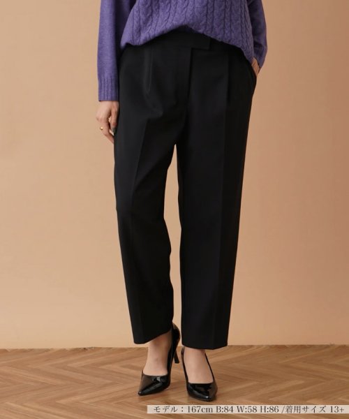 クロップドタックパンツ【my perfect wardrobe】 