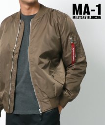 marukawa shonan(marukawa shonan)/MA－1 ジャケット メンズ フライトジャケット ヘビーツイル 中綿 防寒 アウター MA1 ブルゾン/ブラウン