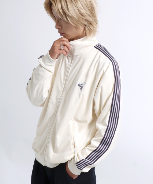 adidas originals ベロア トラックジャケット セットアップ 黒