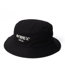 BLUE JEANS 1962(BLUE JEANS 1962)/AVIREX アヴィレックス AX TWILL BUCKET HAT/ブラック