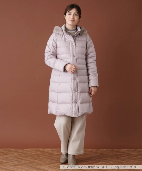 フーデッドダウンコート 