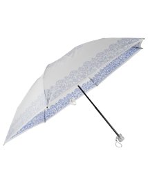 PREMIUM WHITE(プレミアムホワイト)/プレミアムホワイト PREMIUM WHITE 日傘 折りたたみ 完全遮光 晴雨兼用 軽量 雨傘 レディース 55cm 遮光率 UVカット 100% コンパクト/ブルー