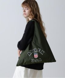 AVIREX(AVIREX)/《直営店限定》VARSITY NYLON BAG/ バーシティーナイロンバッグ/オリーブ