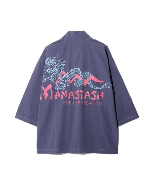 MANASTASH(マナスタッシュ)/MANASTASH/マナスタッシュ/DRAGON HANTEN SHIRT/ドラゴンはんてんシャツ/ネイビー