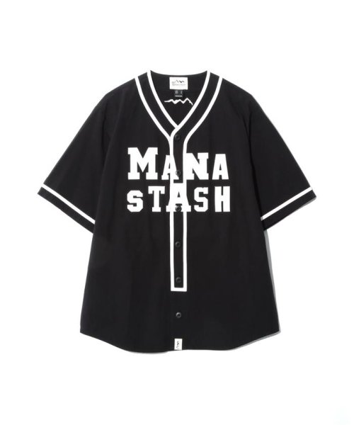 MANASTASH(マナスタッシュ)/MANASTASH/マナスタッシュ/COLLEGE LOGO BB SHIRT/ブラック