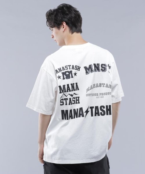 MANASTASH(マナスタッシュ)/MANASTASH/マナスタッシュ/SPONSOR LOGO TEE/スポンサーロゴTシャツ/ホワイト