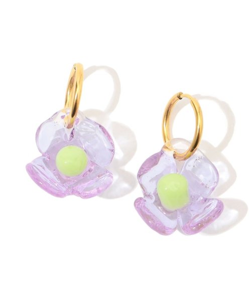 TOMORROWLAND GOODS(TOMORROWLAND GOODS)/LEVENS JEWELS PRETTY BABY HOOPS/72ライトパープル系