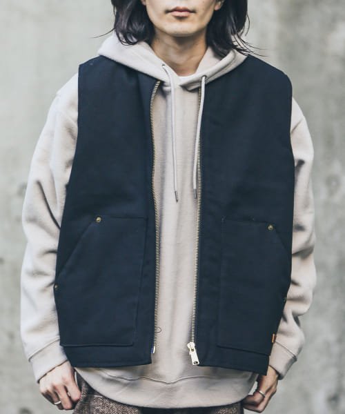 URBAN RESEARCH Sonny Label(アーバンリサーチサニーレーベル)/POLeR　DUCK CANVAS VEST/BLACK