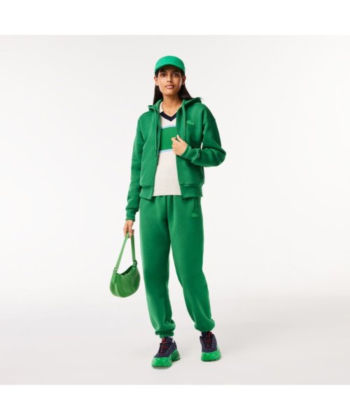 LACOSTE(ラコステ)/ワントーンジップスウェットフーディー/グリーン