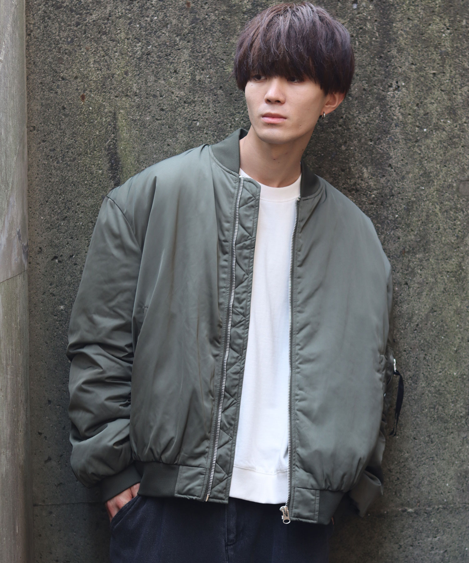 セール】【SITRY】oversize Heavy Twill MA－1/オーバーサイズ