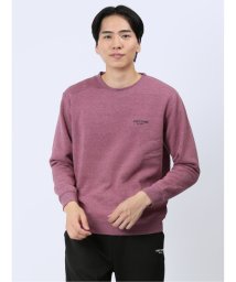 TAKA-Q(タカキュー)/【WEB限定】ファーストダウン/FIRST DOWN パイル裏起毛プリント クルートレーナー メンズ Tシャツ カットソー カジュアル インナー ビジネス ギフ/ワイン