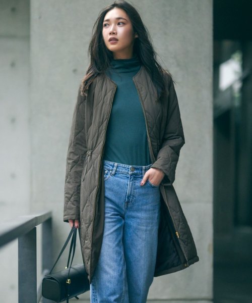 【杏さん着用/撥水加工】 中綿 ロング パディング アウター パディング
