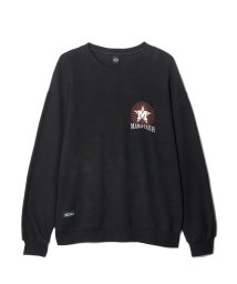 MANASTASH(マナスタッシュ)/MANASTASH/マナスタッシュ/CASCADE SWEATSHIRTS CROSS LOGO/ブラック