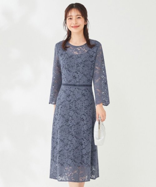 【洗える】総レース ワンピース 
