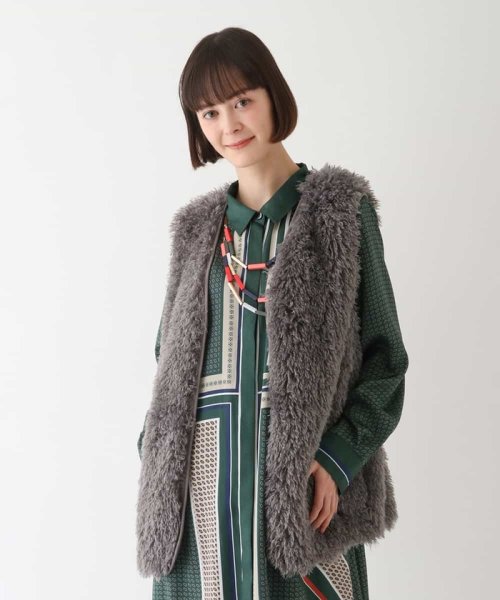 【洗える】エコファーベスト 着用サイズ9号