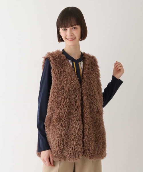 【洗える】エコファーベスト 着用サイズ9号