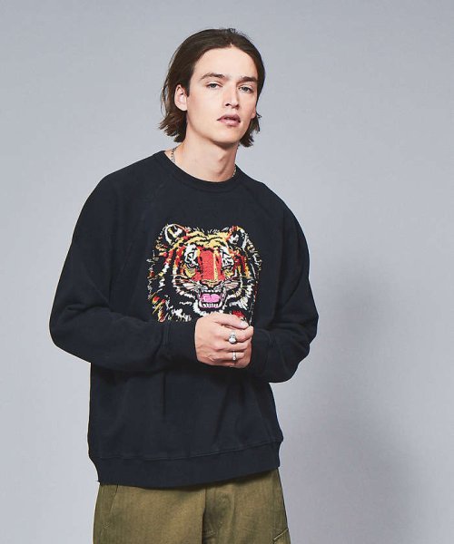 【NUTMEG MILLS/ナツメグミルズ】 / TIGER EMB CREW NUTMEG モデル：H182 B83 W72 H89 MILLS/ナツメグミルズ