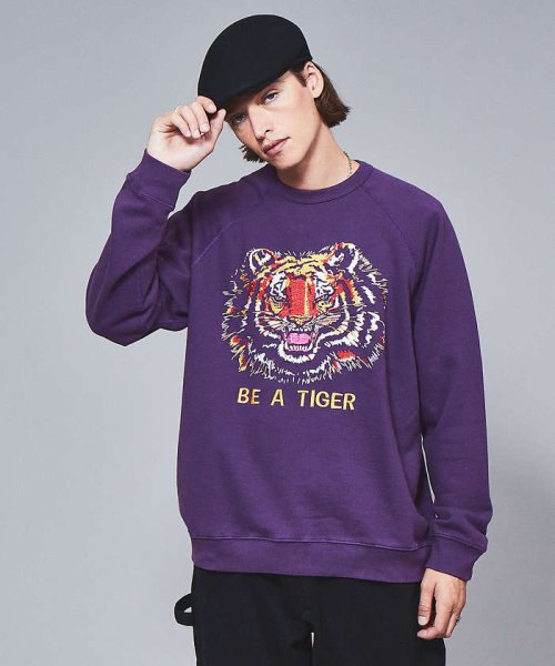 【NUTMEG MILLS/ナツメグミルズ】 / TIGER EMB CREW NUTMEG モデル：H182 B83 W72 H89 MILLS/ナツメグミルズ