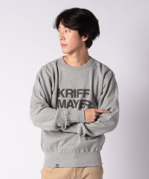 KRIFF MAYER(クリフ メイヤー)/裏起毛クルー(サガラロゴ)/グレー