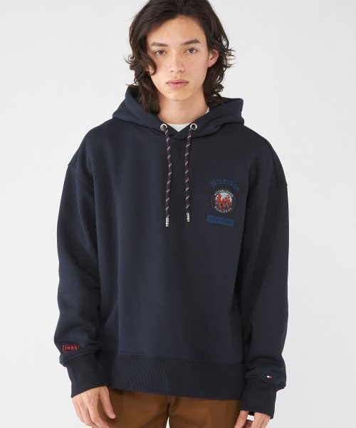 TOMMY HILFIGER(トミーヒルフィガー)/MOUNTAIN CAMO HOODY/ネイビー 