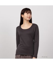 MAC HOUSE(women)/レディース NAVY 温℃ 裏シャギーUネックインナーTシャツ 372282MH/505710276