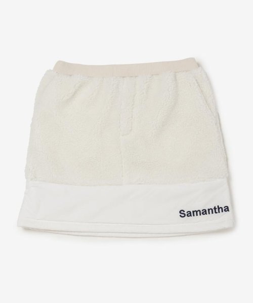 Samantha GOLF(サマンサゴルフ)/ボアコンビスカート/オフホワイト
