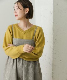 URBAN RESEARCH ROSSO(URBAN　RESEARCH　ROSSO)/F by ROSSO　ウォッシャブル抗ピルVネックニット/YELLOW