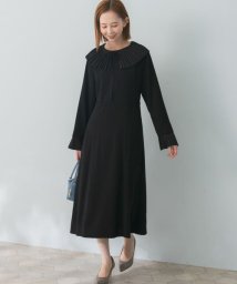 URBAN RESEARCH ROSSO(URBAN　RESEARCH　ROSSO)/プリーツドッキングワンピース/BLACK