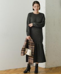 URBAN RESEARCH ROSSO(URBAN　RESEARCH　ROSSO)/F by ROSSO　ウォッシャブル抗ピルニットワンピース/C/GRAY