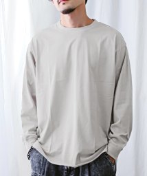 LUXSTYLE/シルケットライク無地BIGロンT/ロンT メンズ 長袖Tシャツ シルケットライク 無地 ビッグシルエット/505259437