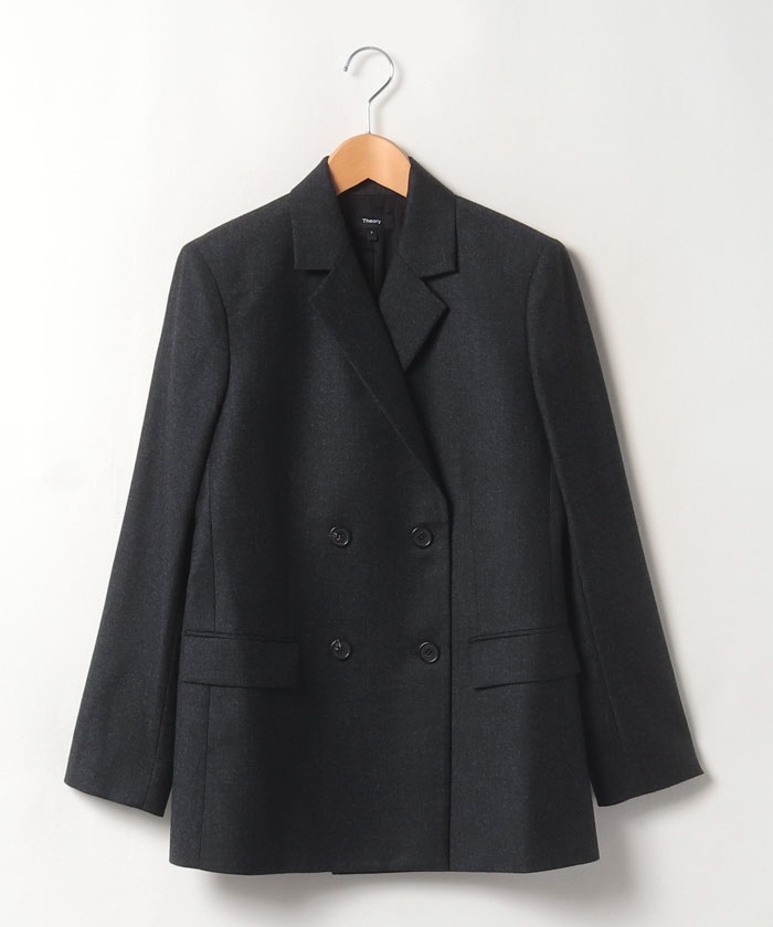 ジャケット SLEEK FLANNEL SLIM DB JKT(505348883) | セオリー(Theory ...