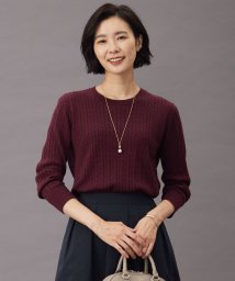 J.PRESS LADIES(J．プレス　レディス)/【洗える】KNIT BASIC クルーネック ニット/ワイン系