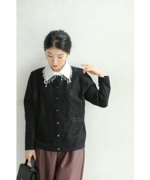 CAWAII(カワイイ)/美しさ織りなす装飾刺繍のカーディガン/ブラック