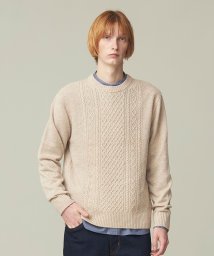 J.PRESS MENS/【Cash Lamb's Wool】ケーブルクルーネック ニット/505726816