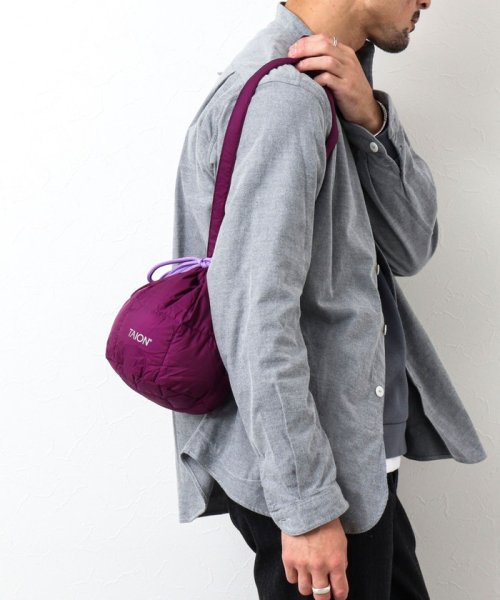 NOLLEY’S goodman(ノーリーズグッドマン)/【TAION/タイオン】DRAW STRING DOWN BAG S /パープル