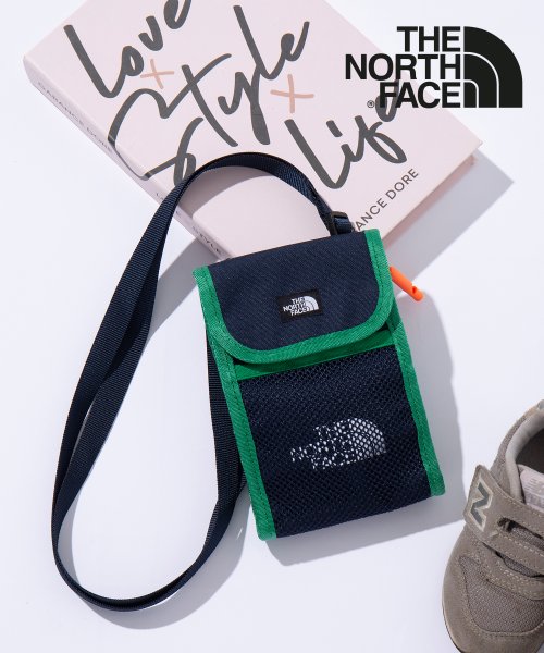 THE NORTH FACE(ザノースフェイス)/【THE NORTH FACE / ザ・ノースフェイス】CROSS MINI POUCH NN2PP02 キッズ 子供用 首掛け 財布 ポーチ バッグ/ネイビー