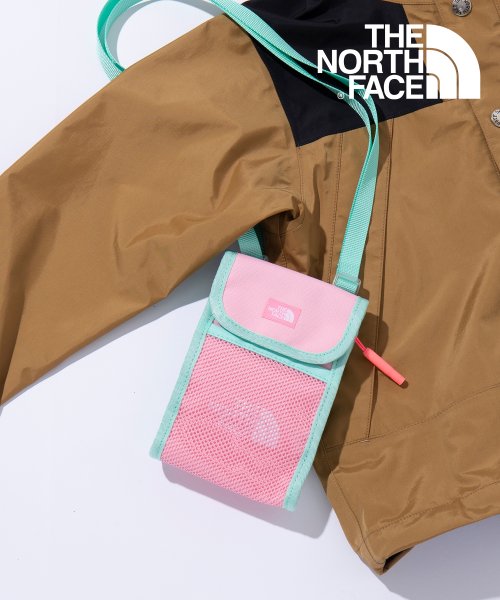 THE NORTH FACE(ザノースフェイス)/【THE NORTH FACE / ザ・ノースフェイス】CROSS MINI POUCH NN2PP02 キッズ 子供用 首掛け 財布 ポーチ バッグ/ピンク