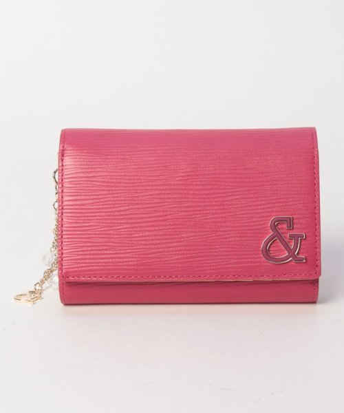 Pinky&Dianne(BAG)(ピンキーアンドダイアン（バッグ＆ウォレット）)/リブレス　二つ折り財布/フューシャピンク
