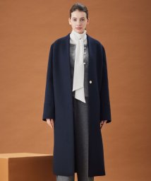 BEIGE，(ベイジ，)/【Oggi 1月号掲載】PASSY / ノーカラーロングコート/NAVY