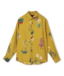 CABaN (CABaN)/CABaN BLOOMIN' ART シルクツイル レギュラーカラーシャツ/24イエロー系