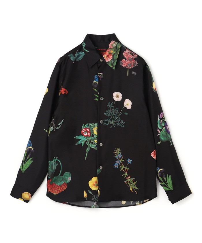 CABaN BLOOMIN ART シルクツイル レギュラーカラーシャツ - Thebuildteam 