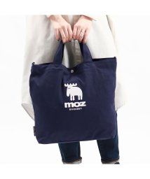 moz(モズ)/モズ バッグ moz トートバッグ 大きめ A4 VASKA 2WAY ショルダー 斜めがけ 刺繍 帆布 キャンバス おしゃれ カジュアル ZZHC－01/ネイビー