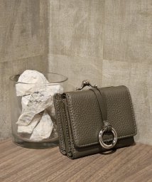 UNGRID bag(アングリッド　バッグ)/リング　フラップガマ口ミニウォレット/KHA