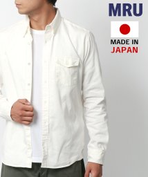 marukawa shonan(marukawa shonan)/別注 【MRU/エムアールユー】made in JAPAN 国産 綿 オックスフォード ボタンダウンシャツ カジュアル シャツ シンプル 定番 インナー /ホワイト