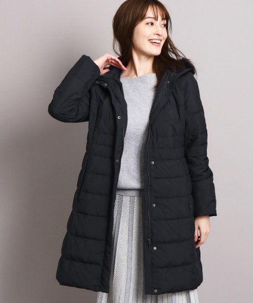 【洗える/エコ】800フィルパワーの高品質！機能性と美シルエットを叶えるダウンコート ミュラー種ホワイトダックの大きいダウンボールを使用しているため