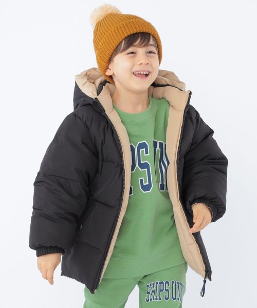 SHIPS KIDS(シップスキッズ)/SHIPS KIDS:100～130cm / ＜手洗い可能＞ リサイクル ダウン ジャケット/ブラック