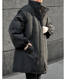 Re:EDIT/[2023－24 WINTER COLLECTION][低身長サイズ有]2WAYミドル丈ダウンライク中綿ジャケット/505732190