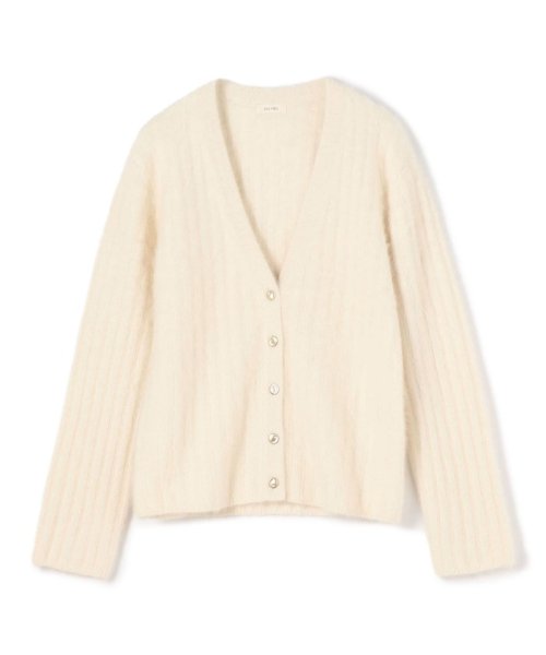 【一部WEB限定】フォックスカシミヤ Vネックカーディガン 